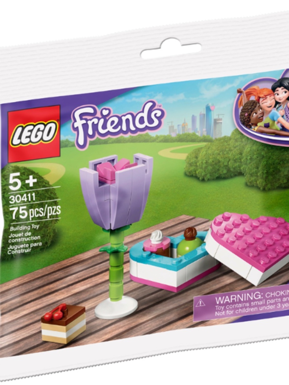 LEGO FRIENDS "Chocolate Box & Flower polybag" 30411 UNOPENED